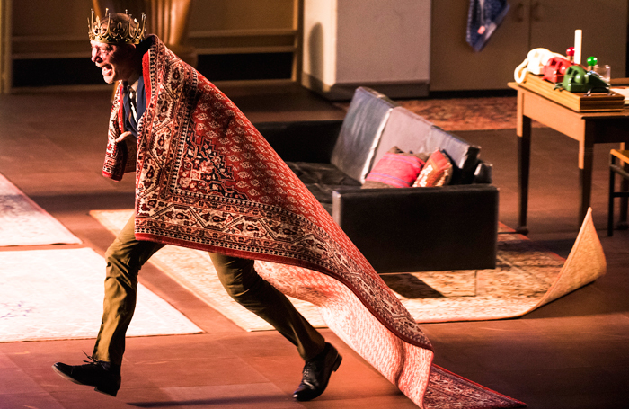 Hans Kesting (Richard lll) in Kings Of War at the Barbican Theatre. Photo: Tristram Kenton