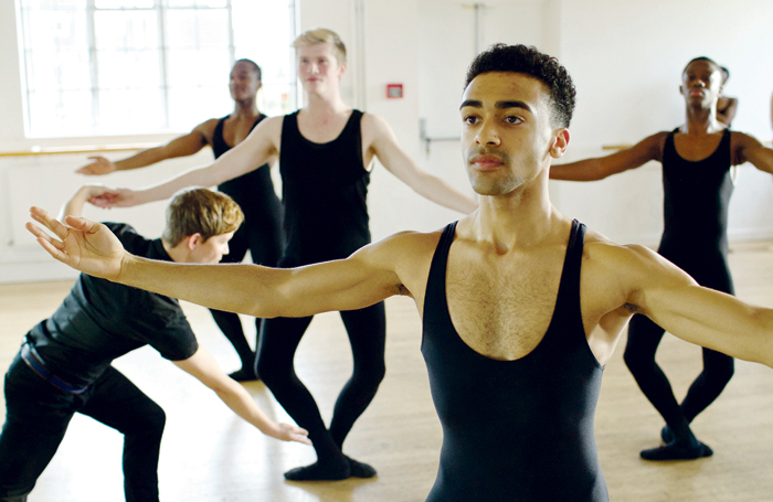 Boys’ ballet class at D&B School of Performing Arts