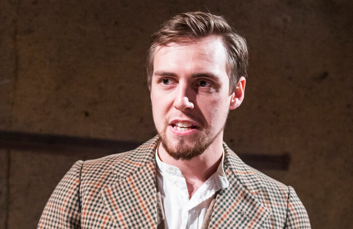 Jamie Muscato in A Subject of Scandal and Concern at Finborough Theatre, London. Photo: Tristram Kenton