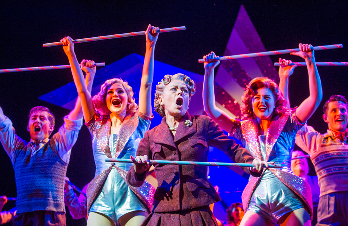 Tracie Bennett (centre), in Mrs Henderson Presents at the Noel Coward Theatre. Photo: Tristram Kenton