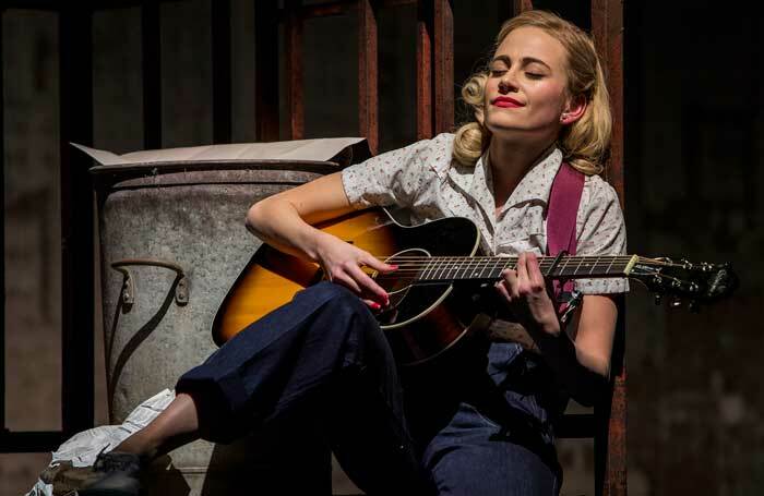 Pixie Lott as Holly Golightly in Breakfast at Tiffany's at the Theatre Royal Haymarket, London