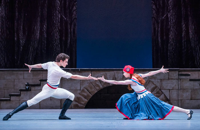 Ekaterina Krysanova and Igor Tsvirko in the Bolshoi Ballet's The Flames Of Paris at the Royal Opera House. Photo: Tristram Kenton