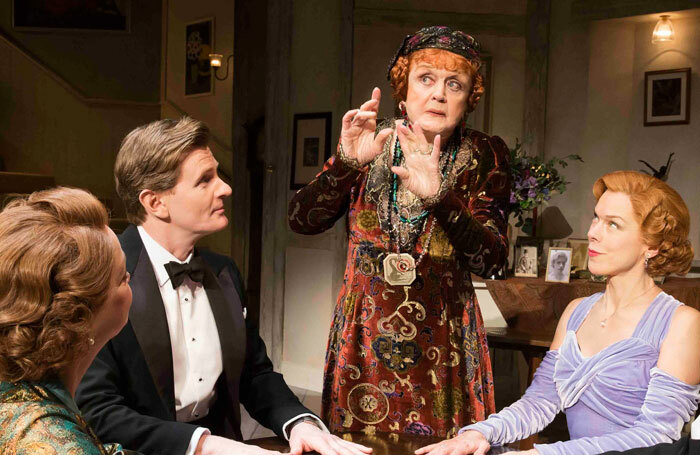 Angela Lansbury (centre) in Blithe Spirit. Photo: Johan Persson