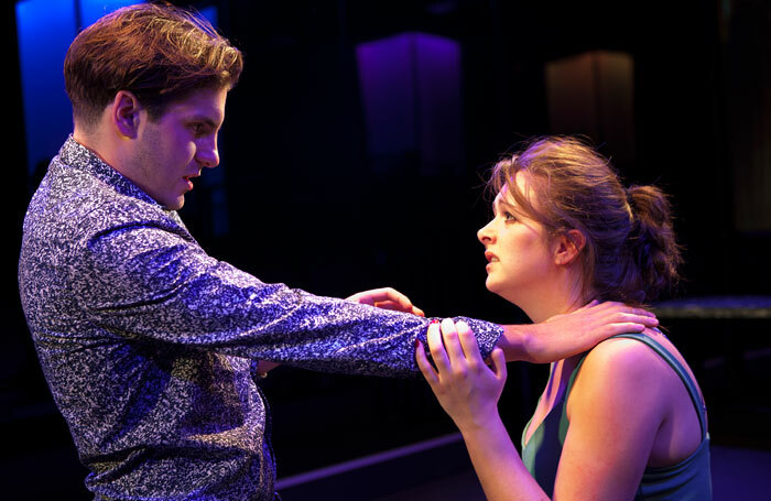 Daniel Boyd and Alison O'Donnell in Much Ado About Nothing at the Refashioned Theatre, Selfridges, London. Photo: Simon Annand