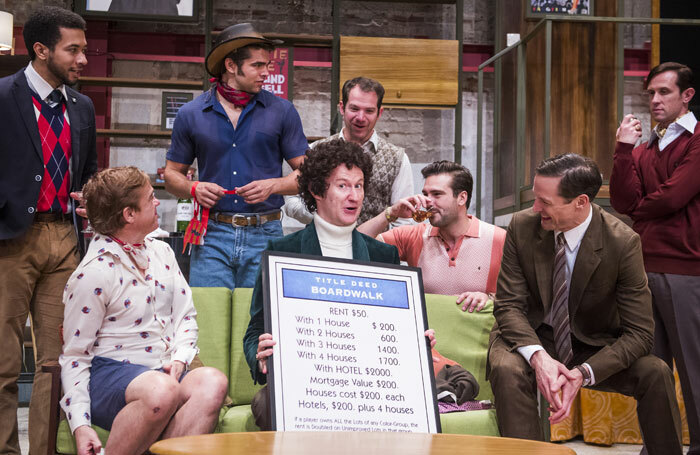 Mark Gatiss (centre) in Boys In The Band at the Park Theatre. Photo: Tristram Kenton