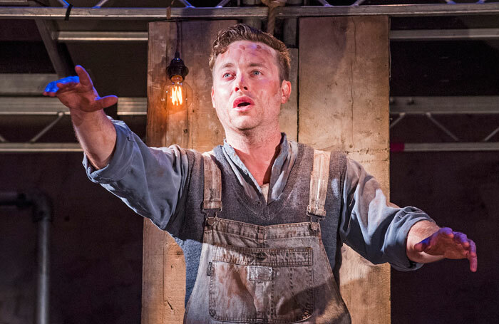 Ashley Robinson in Floyd Collins at Wilton's Music Hall, London. Photo: Tristram Kenton