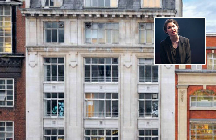 Found111's current home in the former Central Saint Martins building in Charing Cross Road and (inset) Emily Dobbs