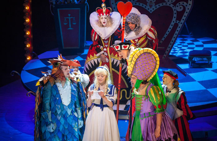 The cast of Alice's Adventures in Wonderland at Lyceum Theatre, Edinburgh. Photo: Drew Farrell