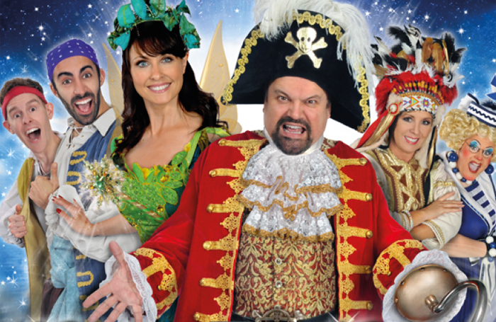 The cast of this year's Peter Pan at the Hawth Theatre in Crawley, produced by Evolution