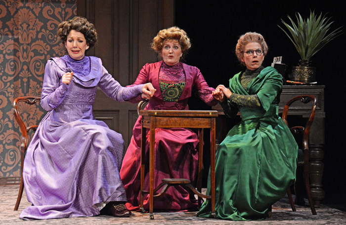 Geraldine Fitzgerald, Kate Anthony and Sue Devaney in When We Are Married – 'a first-class performance'. Photo: Nobby Clark