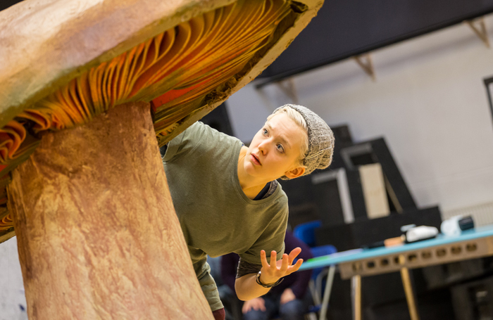 Jess Peet in rehearsals for Alice’s Adventures in Wonderland at the Royal Lyceum Theatre, Edinburgh. Photo: Aly Wight