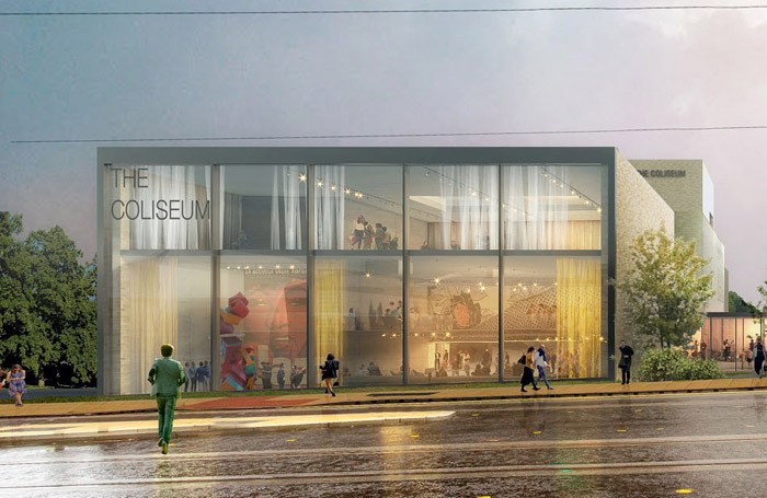 Architect's impressions of the proposed new home for Oldham Coliseum