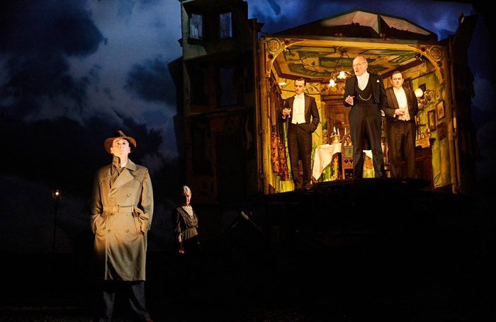 Liam Brennan and the cast of An Inspector Calls at the Playhouse Theatre, London. Photo: Mark Douet