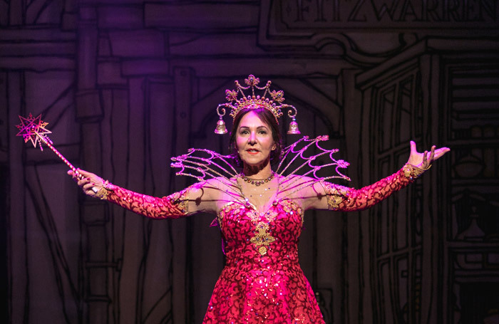 Arlene Phillips in Dick Whittington at New Wimbledon Theatre, London. Photo: Darren Bell