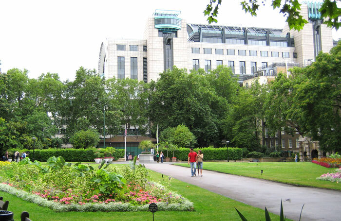 Victoria Embankment Gardens, the site of Underbelly's proposed 650-seat temporary theatre, which will now not be built following objections