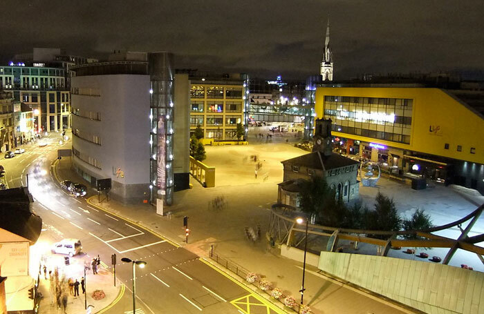 Newcastle's Times Square, where the temporary venue will be constructed. Photo: Wikimedia commons