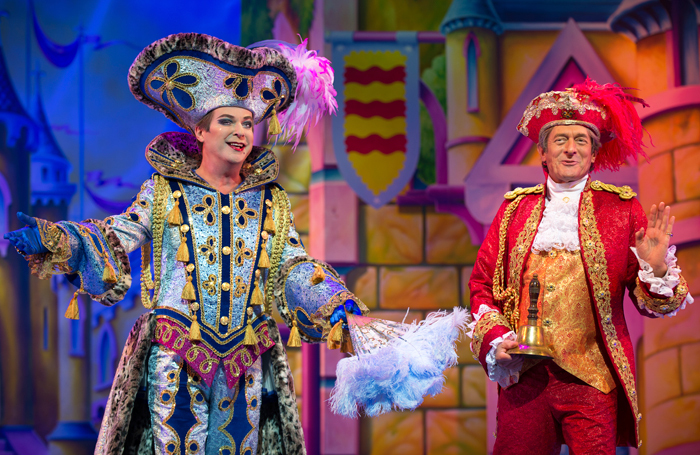 Julian Clary and Nigel Havers in Cinderella at the London Palladium. Photo: Paul Coltas/Steve Williams