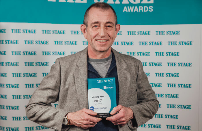 Stage door manager Ned Seago won Unsung Hero at The Stage Awards 2017. Photo: David Monteith-Hodge