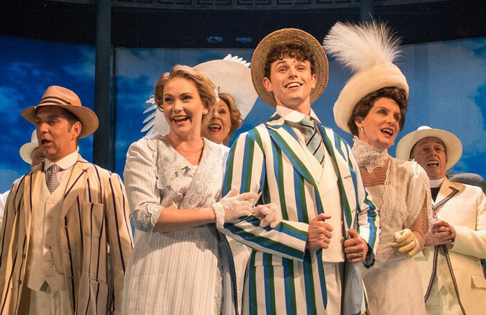 Emma Williams, Charlie Stemp and company in Half a Sixpence. Photo: Manuel Harlan