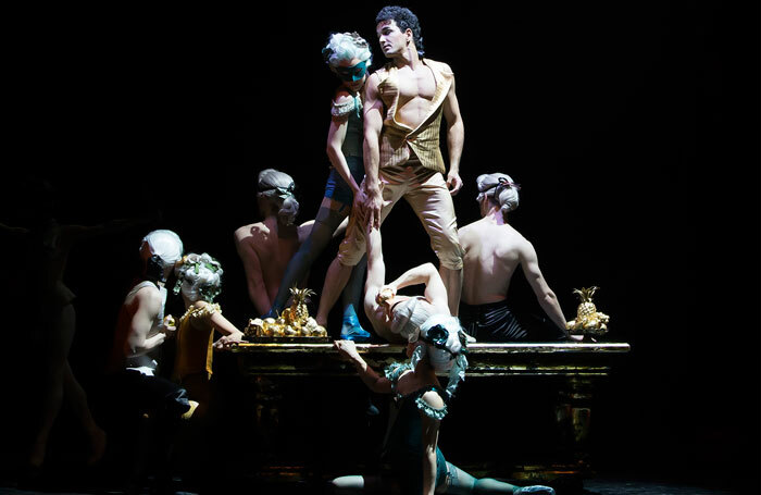 Javier Torres and Northern Ballet dancers in Casanova at Leeds Grand Theatre. Photo: Emma Kauldhar