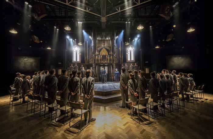 Richard Wilson and the cast of Forty Years On at Chichester Festival Theatre. Photo: Johan Persson