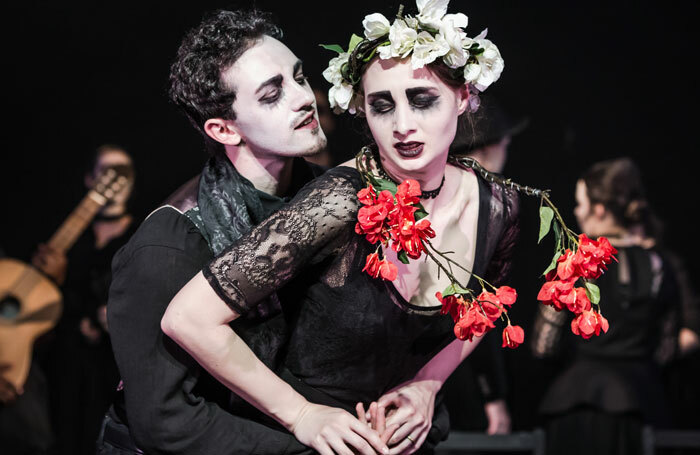 Students from the Court Training Company in Blood Wedding. Photo: Scott Rylander