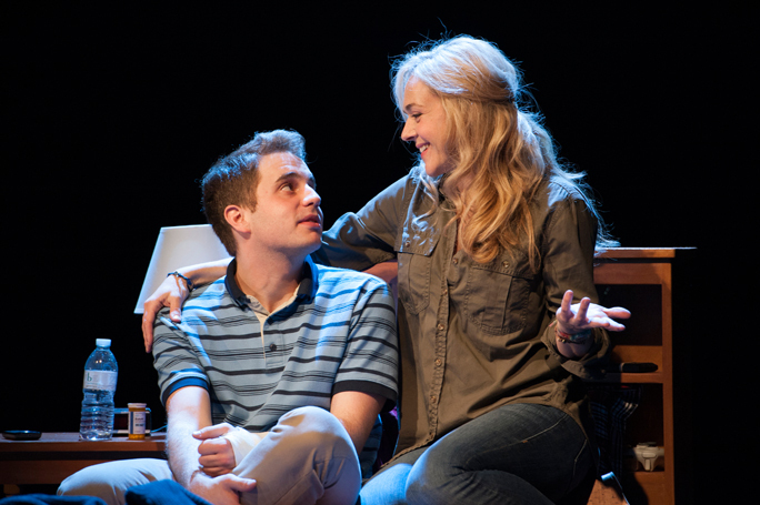 Ben Platt and Rachel Bay Jones in Dear Evan Hansen. Photo: Margot Schulman