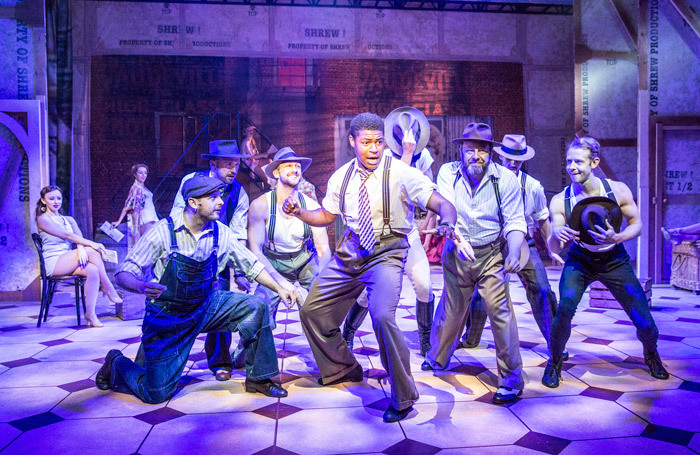 Tarinn Callender and the ensemble in Kiss Me Kate at Kilworth House Theatre