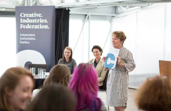 Imelda Staunton at the launch of the Creative Industries Federation's report. Photo: Tom Nelson