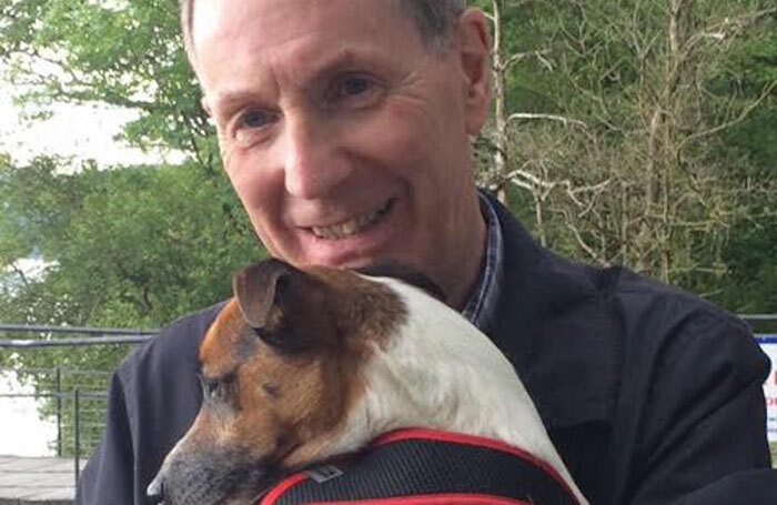 Peter Austin with his dog Reg