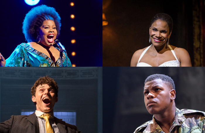 Clockwise from top left: Amber Riley, Audra McDonald, John Boyega and Charlie Stemp. Photos: Brinkhoff Moegenburg/Marc Brenner/Manuel Harlan/Manuel Harlan