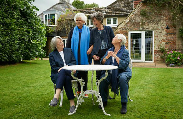 Maggie Smith, Joan Plowright, Eileen Atkins and Judi Dench as they appear in Nothing Like a Dame. Photo: BBC