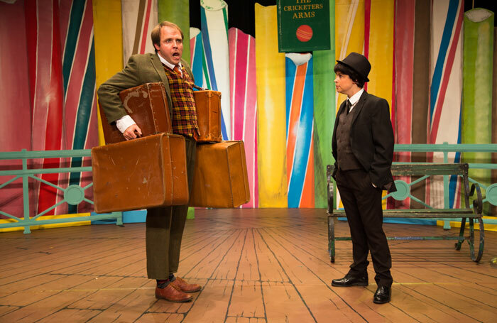 Gareth John Bale and Caryl Morgan in Black Rat Productions' On Man, Two Guvnors. Photo: Abigail Lewis