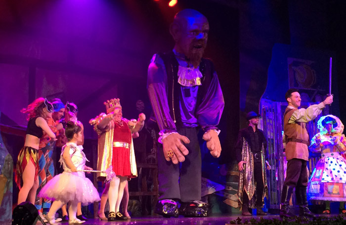 The cast of Jack and the Beanstalk at Motherwell Theatre