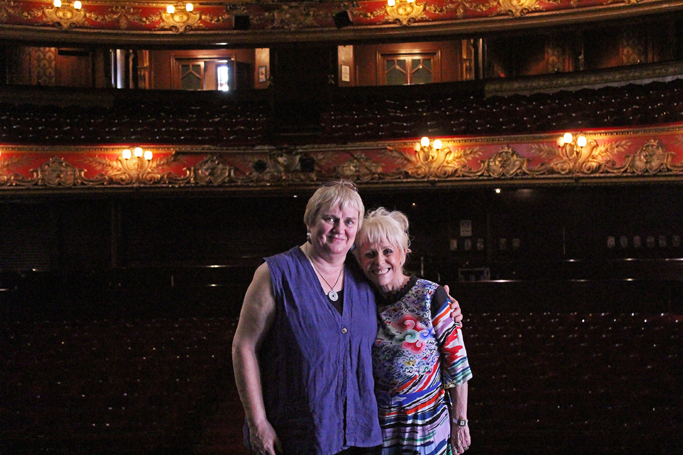 Clarie Middleton is the new principal of Rose Bruford College of Theatre and Performance, seen here with Barbara Windsor