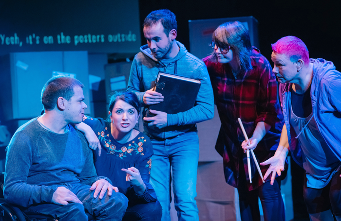 Robert Softley Gale, Lauren Gilmour, Joseph Brown, Audrey Tait and Caroline Parker in The Tin Soldier. Photo: Mihaela Bodlovic