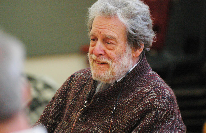 John Barton in a workshop for The Comedies in 2005. Photo: Pascal Molliere/ RSC