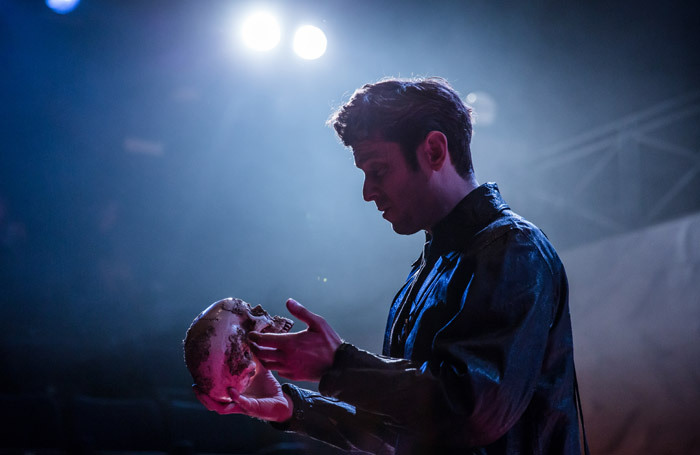 David Ricardo-Pearce in Hamlet at Octagon Theatre, Bolton. Photo: Richard Davenport