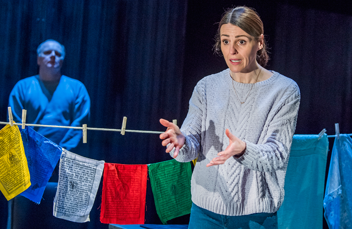 Jason Watkins and Suranne Jones in Frozen. Photo: Tristram Kenton