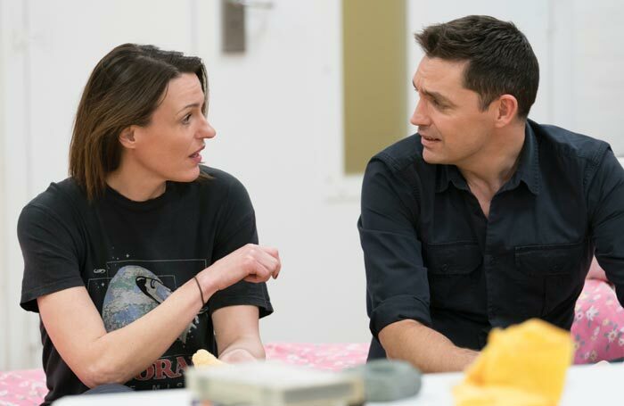 Suranne Jones and director Jonathan Munby in rehearsals for Frozen. Photo: Johan Persson