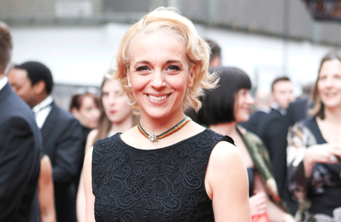 Amanda Abbington at the Olivier Awards, 2015. Photo: Pamela Raith Photography