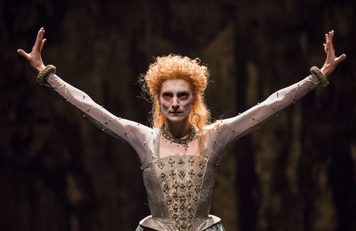 Zenaida Yanowsky in Elizabeth at the Barbican Theatre. Photo: Tristram Kenton