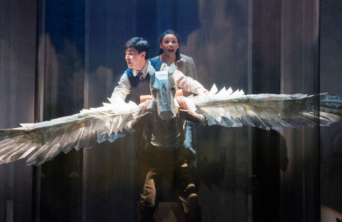 Travis Seetoo, Vanessa Sears and Matt Nethersole   in The Magician’s Nephew. Photo: Emily Cooper