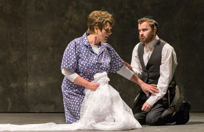 Gundula Hintz and Collin Shay in Mamzer Bastard at Hackney Empire. Photo: Stephen Cummiskey