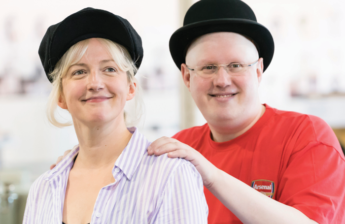 Alex Young and Matt Lucas in rehearsal for Chichester Festival Theatre’s Me and My Girl. Photo: Johan Persson