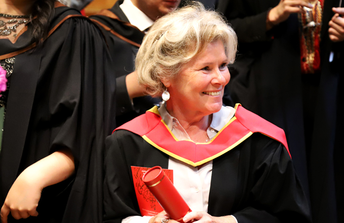 Imelda Staunton receives Honorary Membership of the Royal Academy of Music. Photo: Roni Sidhu