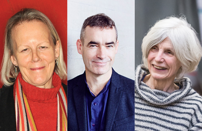 Phyllida Lloyd (photo: Nick Harvey), Rufus Norris (photo: Paul Plews) and Caryl Churchill (photo: Marc Brenner)