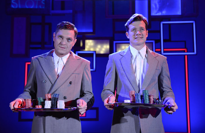 Mathew Horne and Ed Speleers in Rain Main at Milton Keynes Theatre. Photo: Robert Day