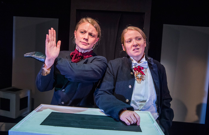 Amy Marchant and Letty Thomas in Square Rounds at Finborough Theatre, London. Photo: Tristram Kenton