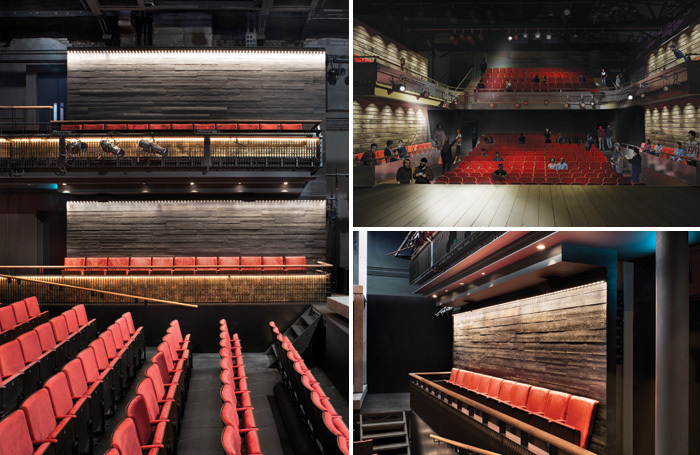 The new auditorium and artist's impression of the view from the stage (top right). Photos: Philip Vile/Chapman Waterworth